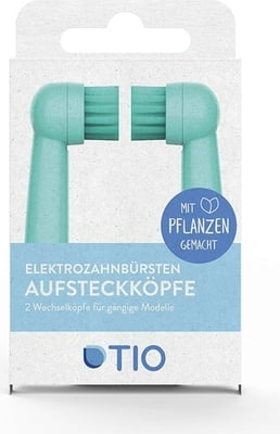 TIOMATIK Brush Head for Electric Toothbrushes, Set of 2 