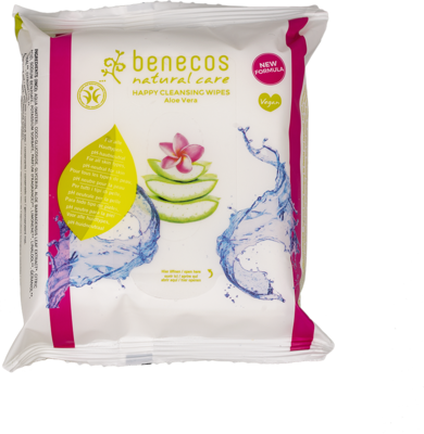 benecos Natural Care Happy Cleansing Wipes - 25 Pcs benecos Natural Care Happy Cleansing Wipes - 25 Pcs