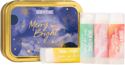 SKIN & TONIC Merry & Bright Festive Lip Kit - 1 set SKIN & TONIC Merry & Bright Festive Lip Kit - 1 set